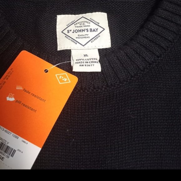 St. John's Bay Men's Fair Isle Grizzly Sweater - Picture 4 of 5